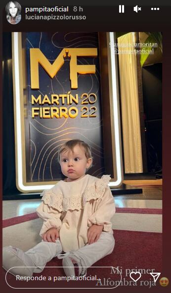 Ana García Moritán en la previa de los Premios Martín Fierro.