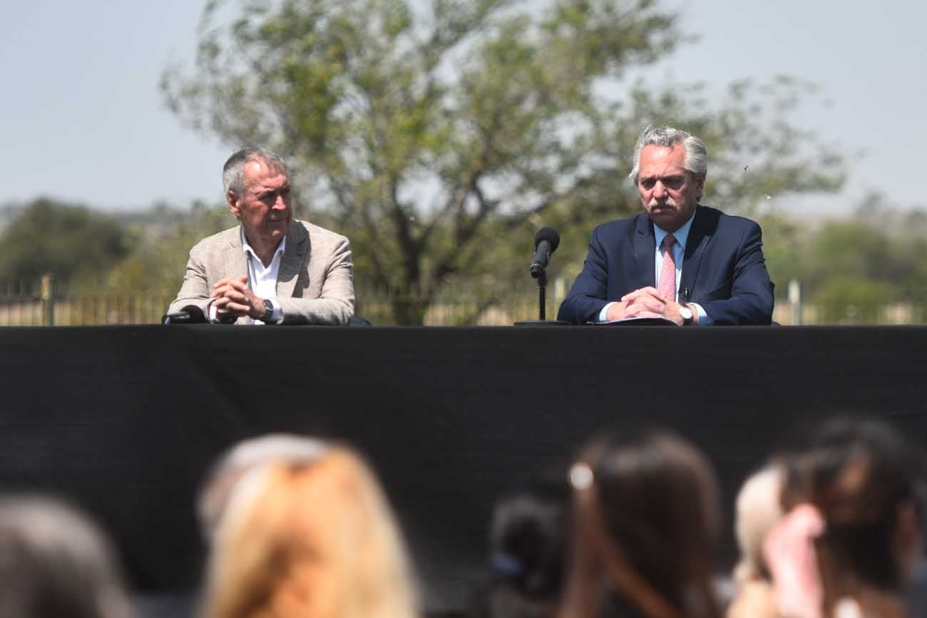 Conae: Juan Schiaretti y Alberto Fernández juntos en Córdoba. (Pedro Castillo)