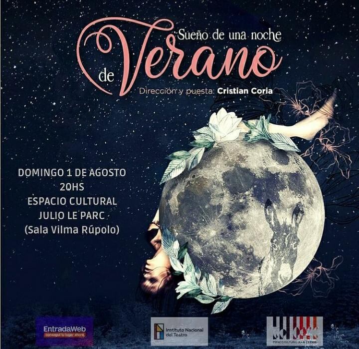 Flayer de sueños de una noche de verano.