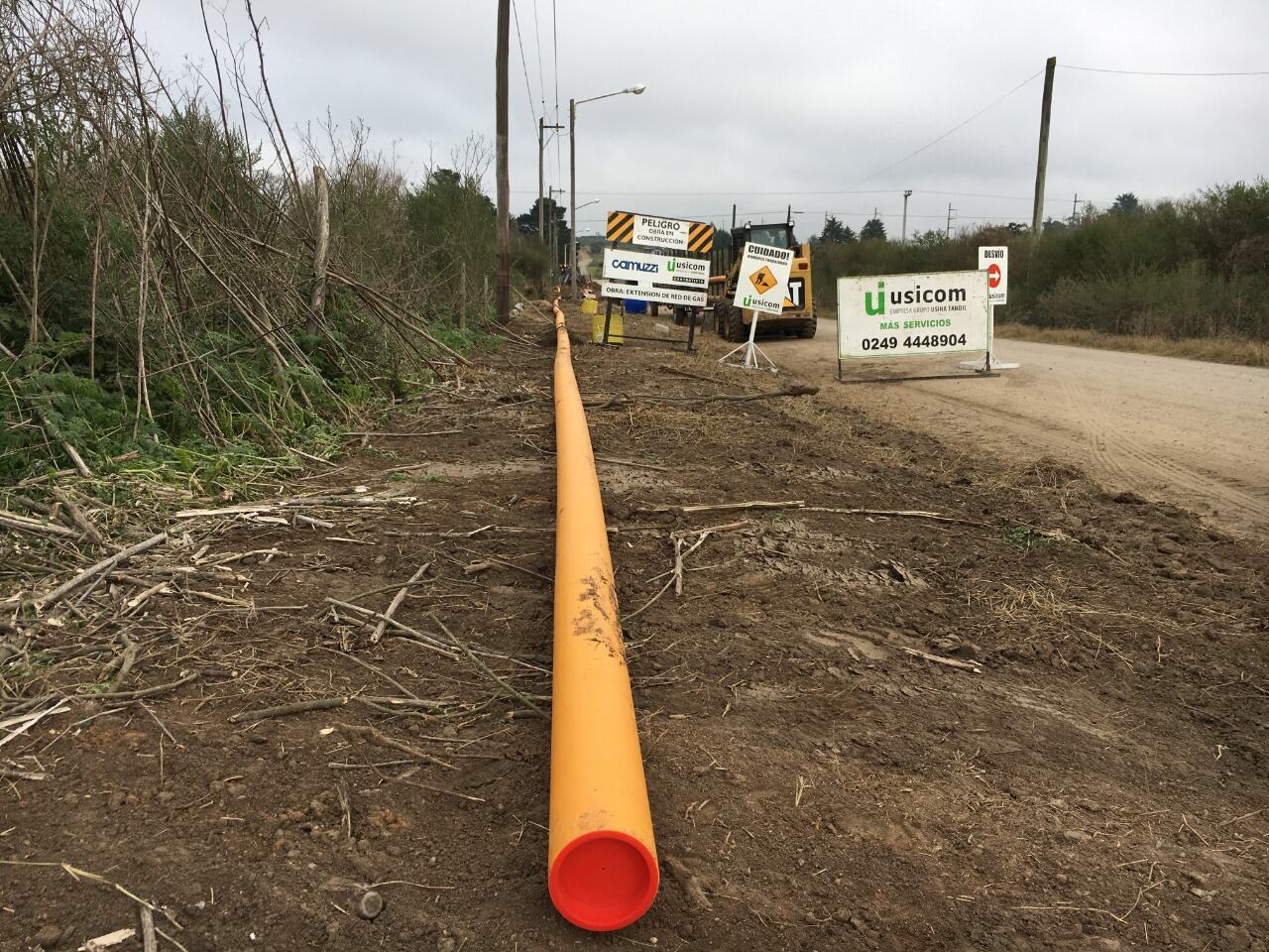 Así es la extensión de la red de gas en Tandil