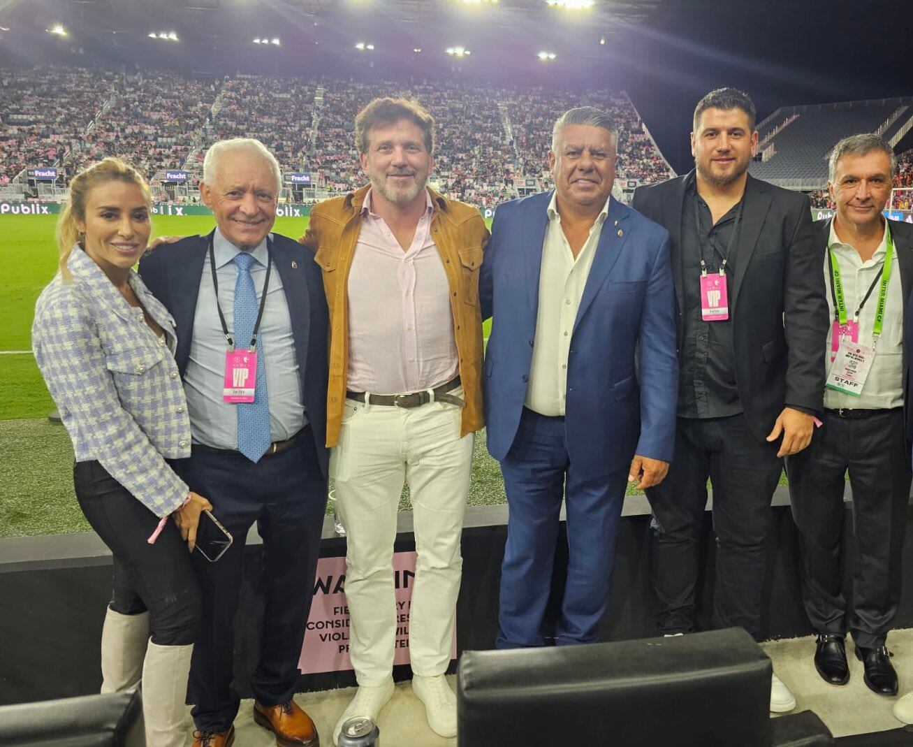 El presidente de Instituto acompañó a Claudio Chiqui Tapia y a la comitiva de Newell's.