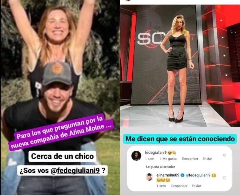 Alina Moine y su amor rafaelino: Fede Giuliani.