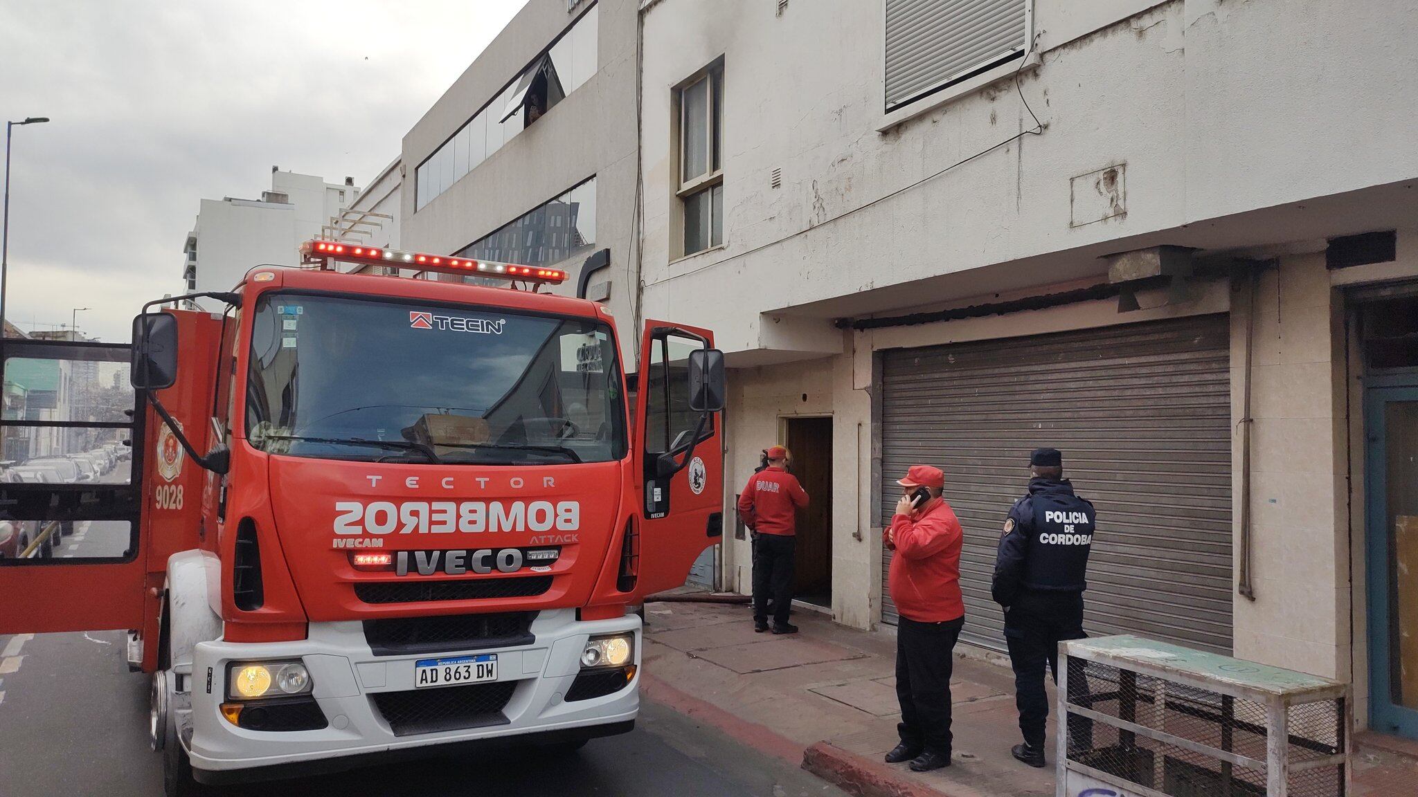 Centro. Incendio en un departamento.