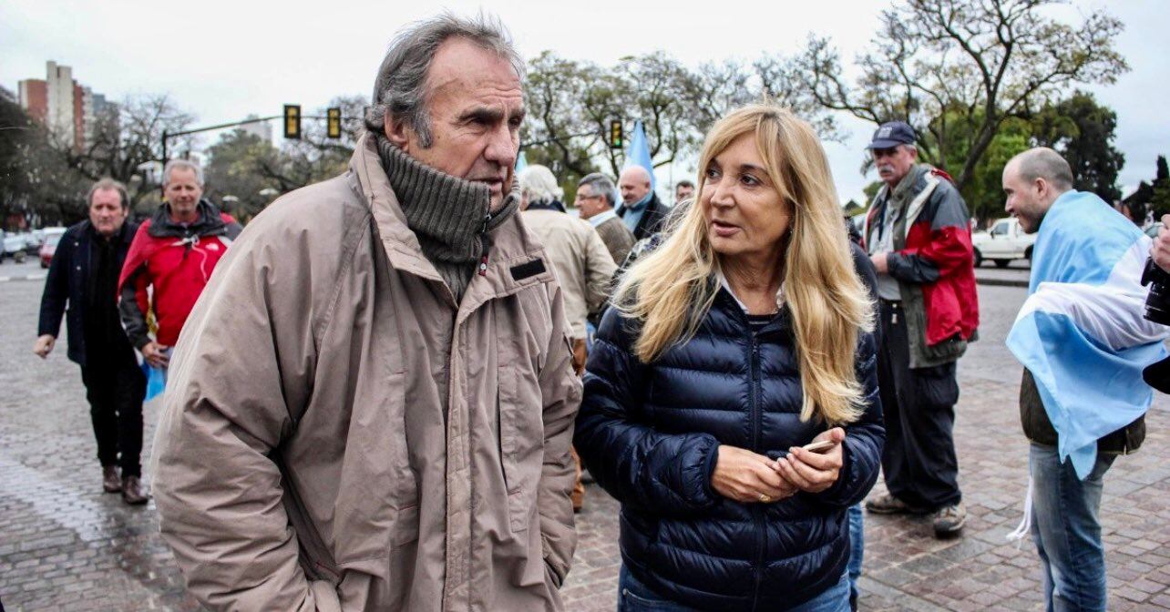 Alejandra Vucasovich y Carlos Reutemann