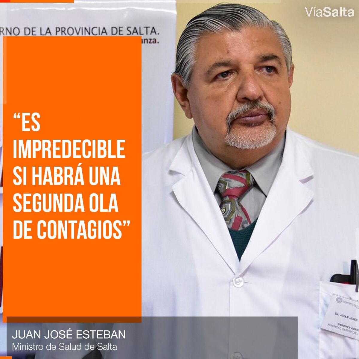 Ministro de Salud de la Provincia de Salta