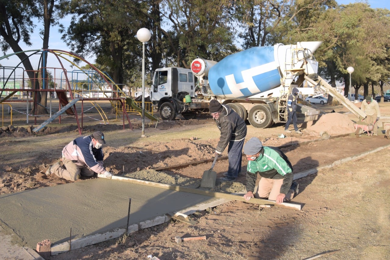 Obras en el Parque Romero de Arroyito