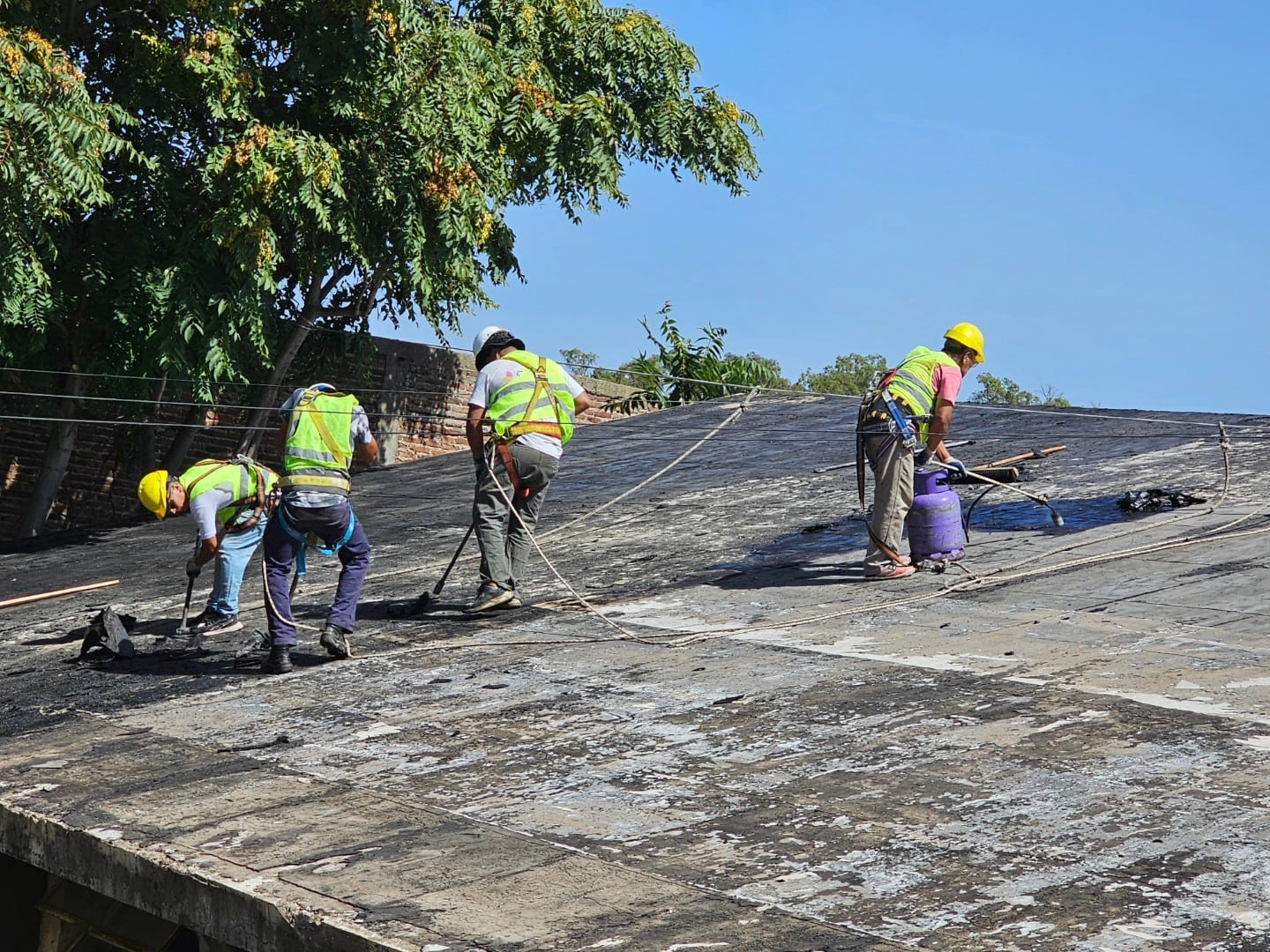 Avanzan las obras de infraestructuras en las escuelas de Coronel Rosales