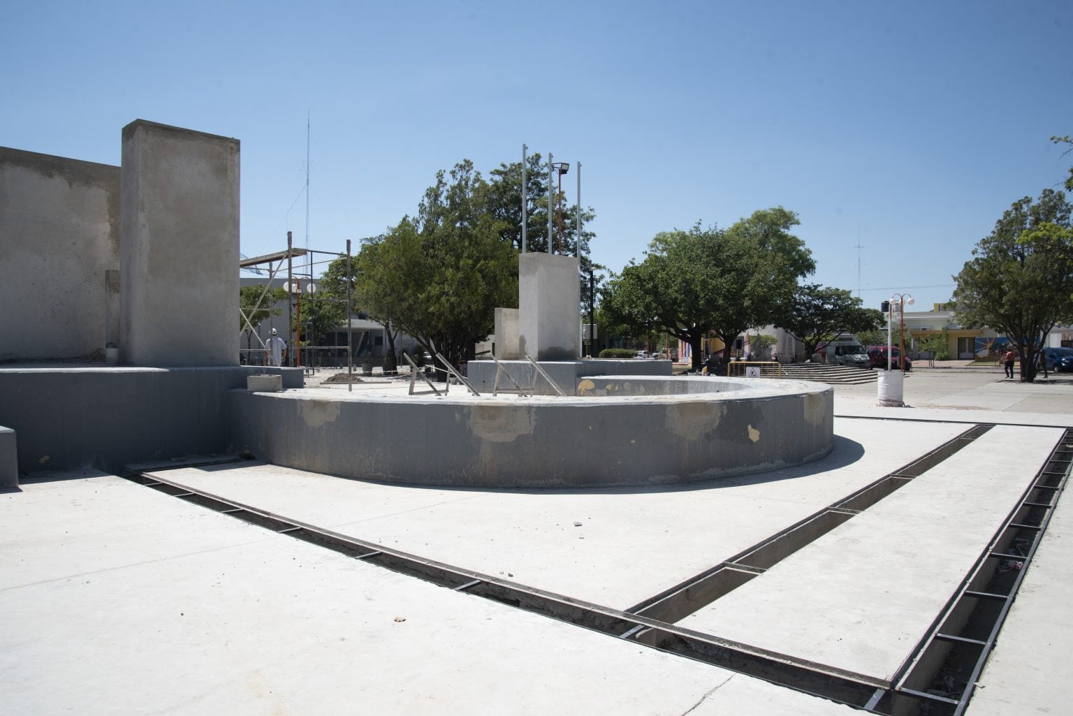 Obras en Plaza 25 de Mayo Arroyito