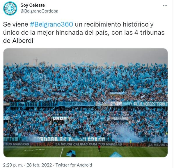 Los Piratas preparan más recibimientos de Belgrano "para la historia".