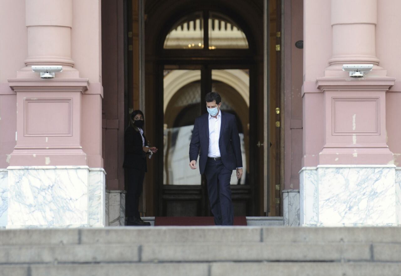 “Wado” de Pedro saliendo de Casa Rosada Foto: Clarín