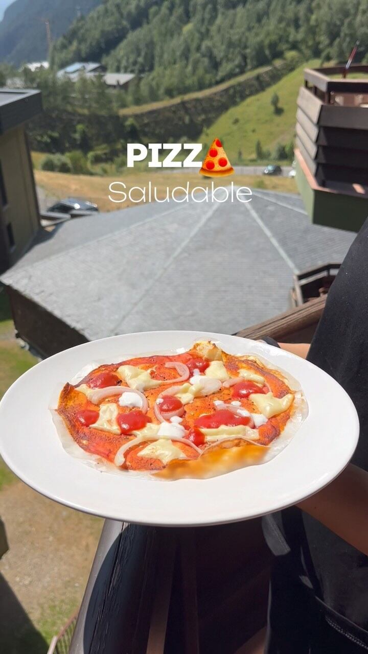 La pizza saludable que abrió un debate en redes.