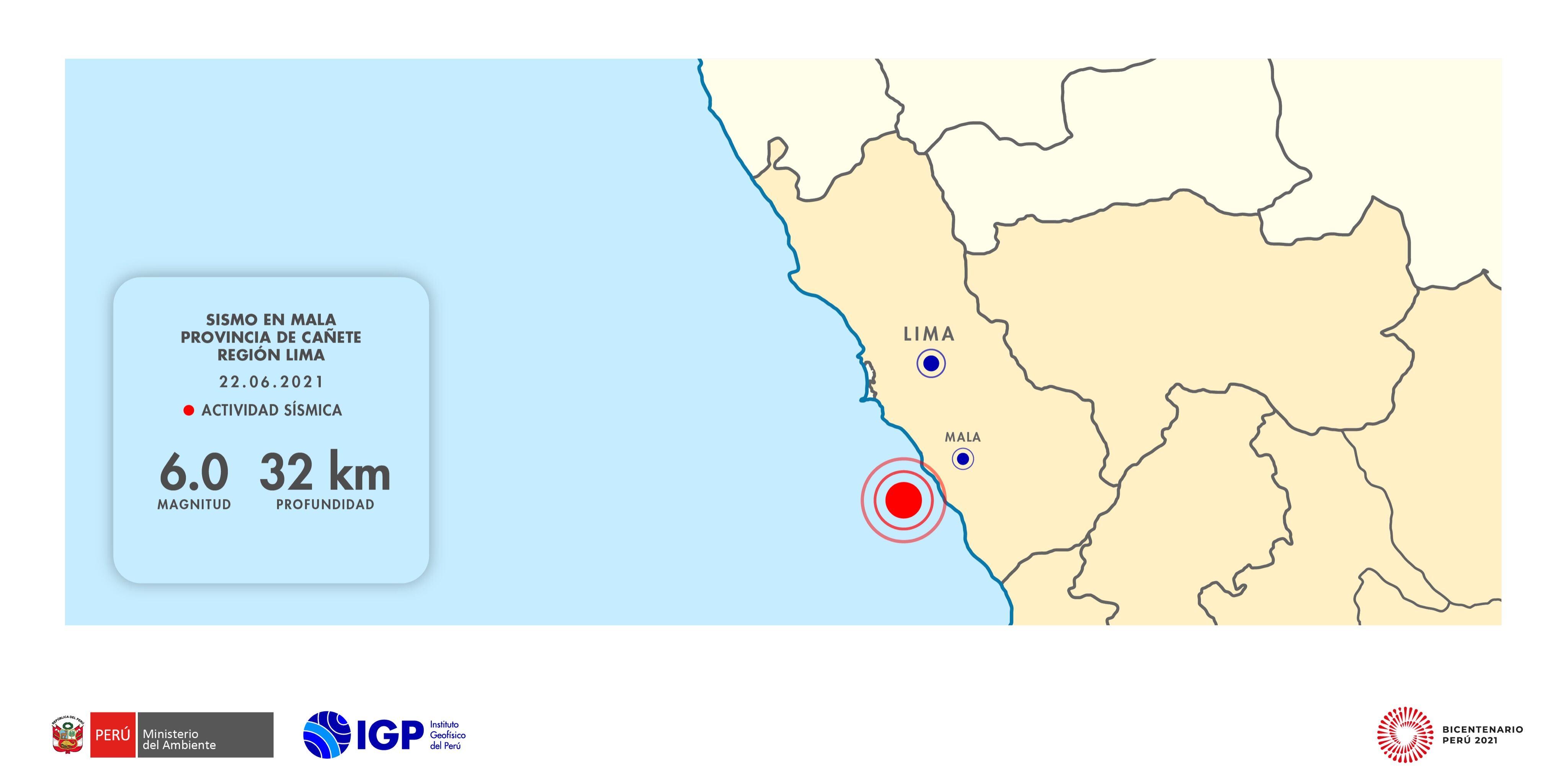 Un fuerte sismo de 6,0 grados sacudió Lima y otras zonas de la costa central de Perú