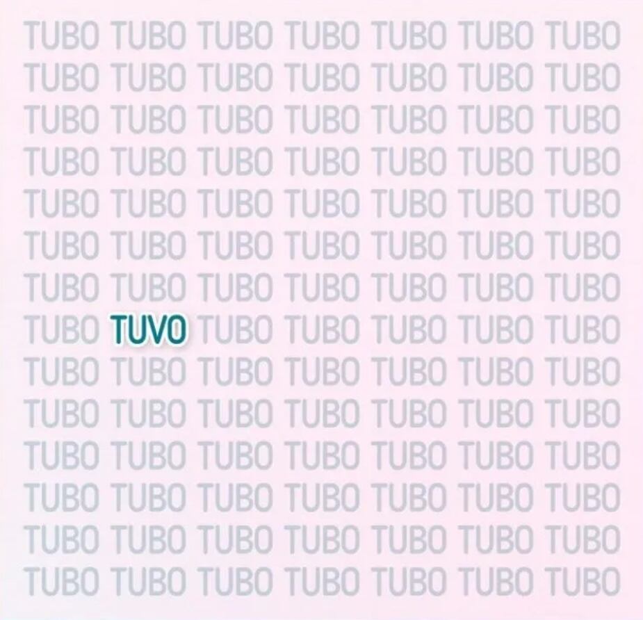 La respuesta del acertijo visual de la palabra "tuvo".