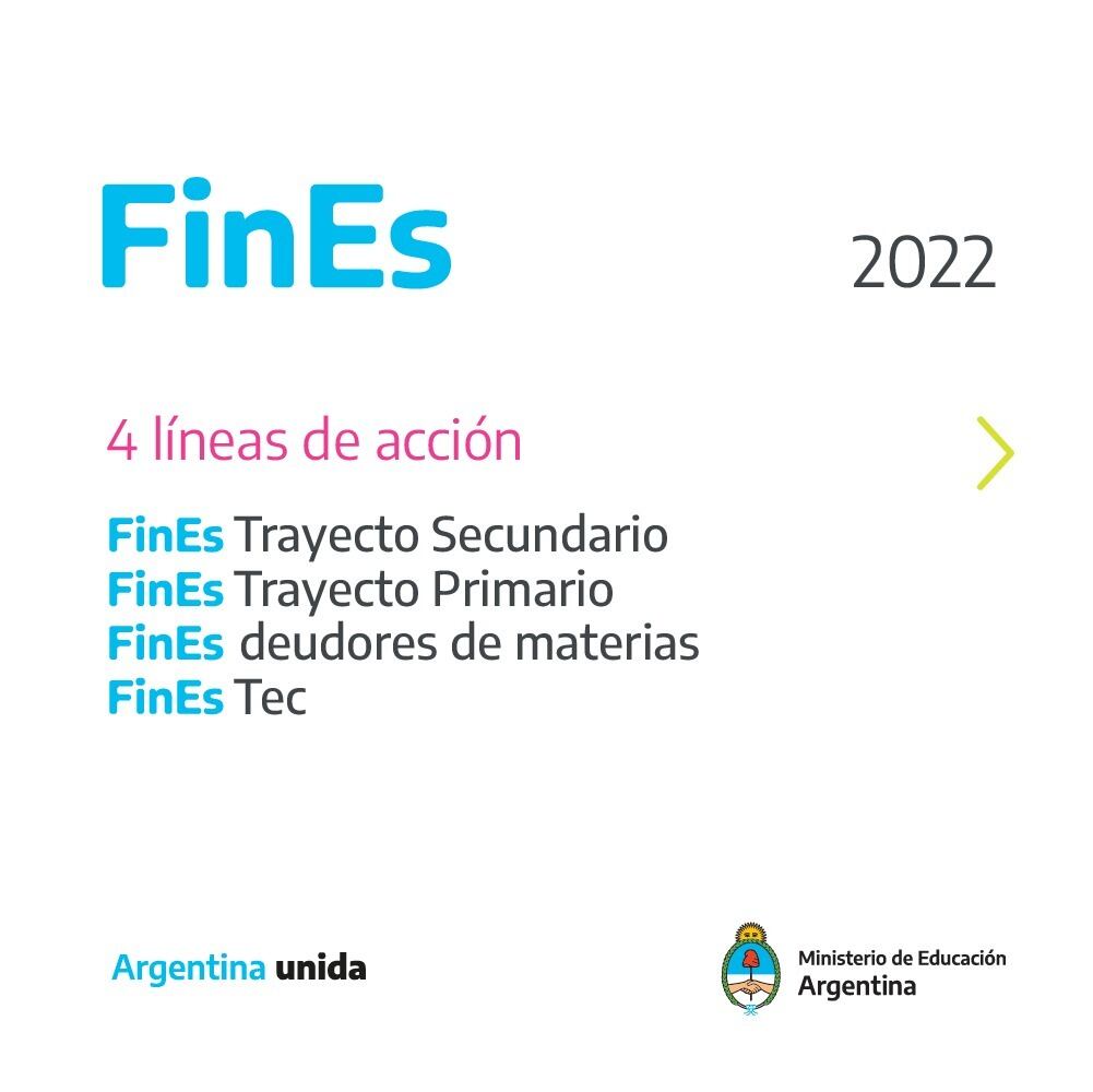 Plan FinEs y Programa Progresar