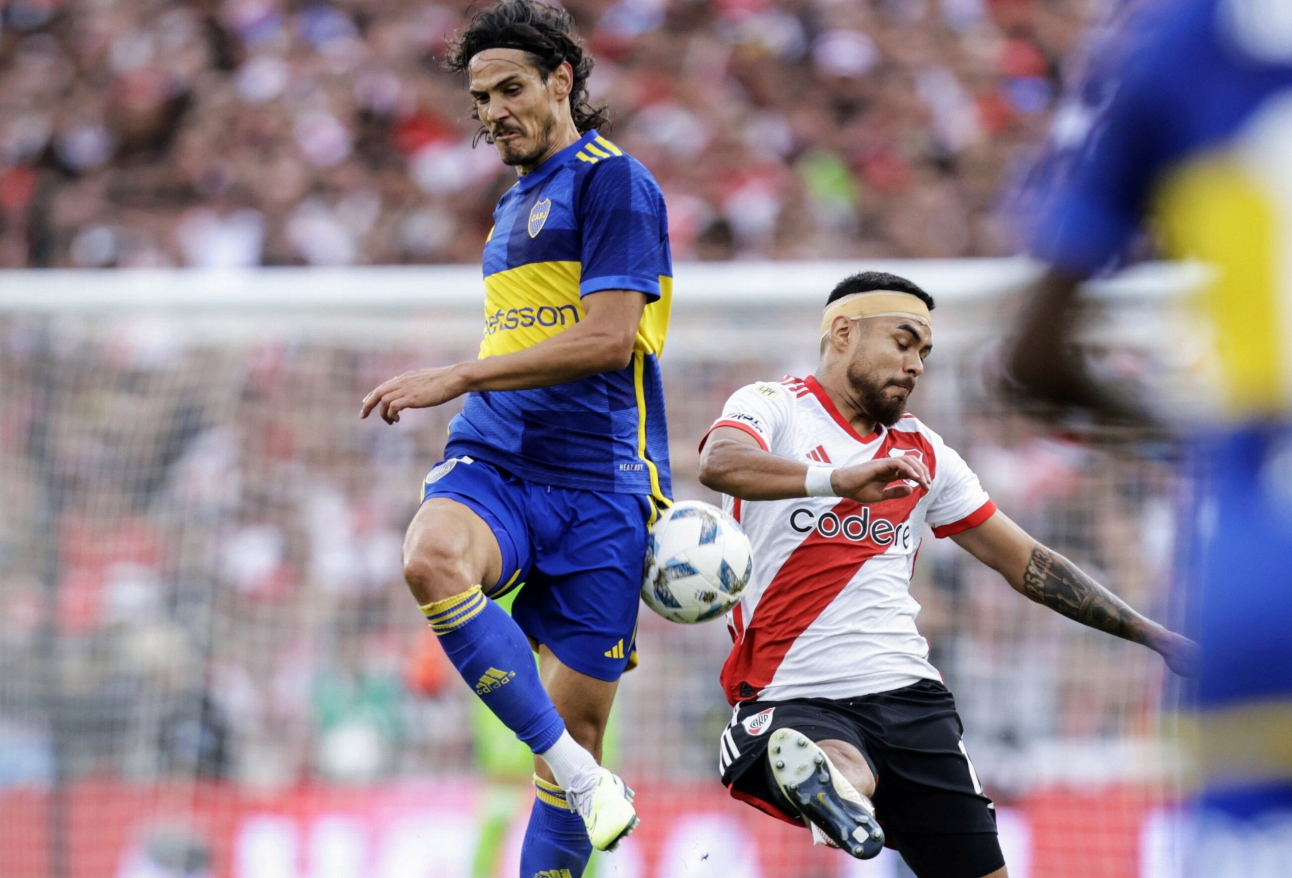 River y Boca empataron 1-1 en el Monumental de Núñez por la Copa de la Liga Profesional. (Fotobaires)