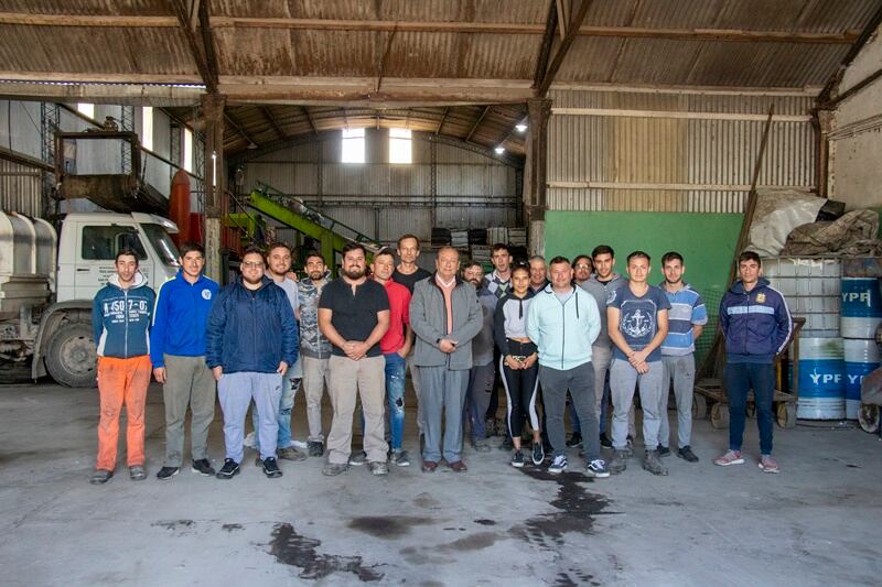 Sánchez visitó la Planta de Reciclado local y la Escuela Nº 17 de Orense