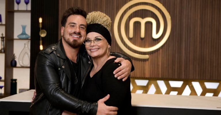 Carmen Barbieri junto a Federico Bal en Masterchef Celebrity.