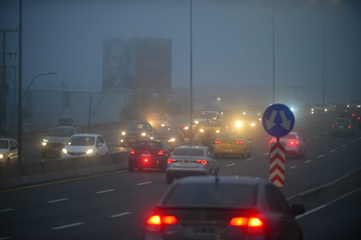 Neblina en la ciudad de Córdoba este 18 de junio.