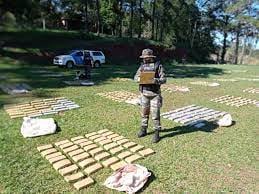 Secuestran más de dos toneladas de marihuana en Puerto Libertad.