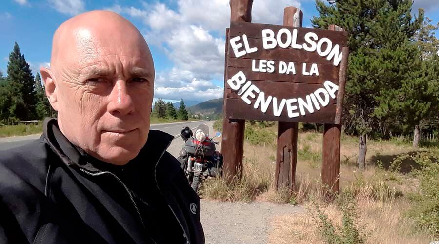 Rodríguez, en uno de sus paseos por la patagonia 