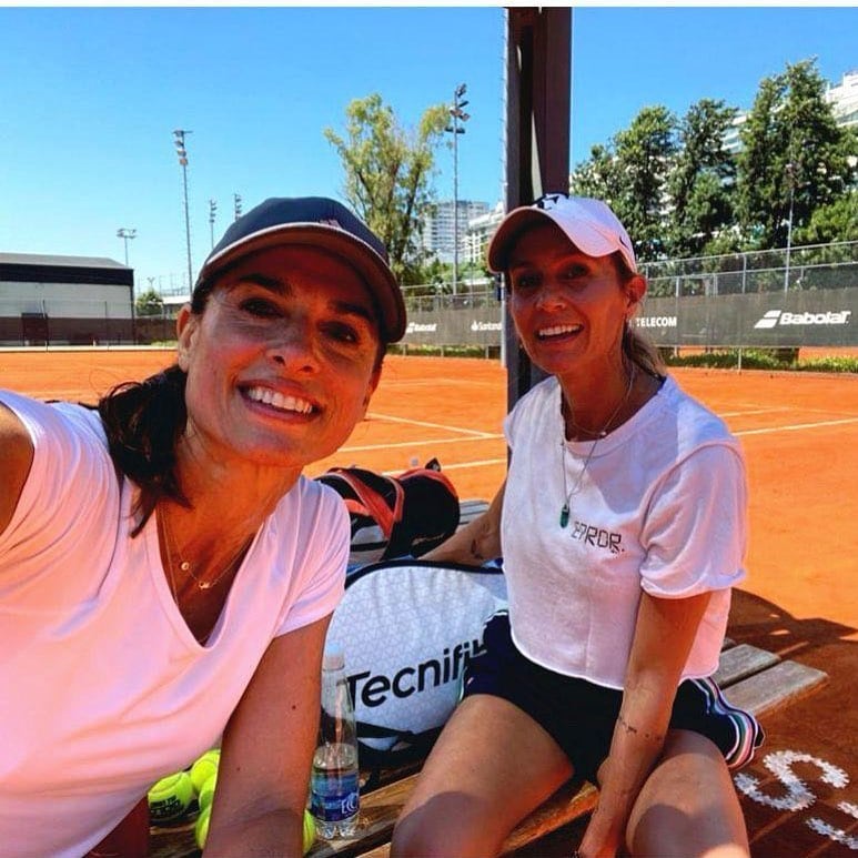 Gabriela Sabatini y Gisela Dulko