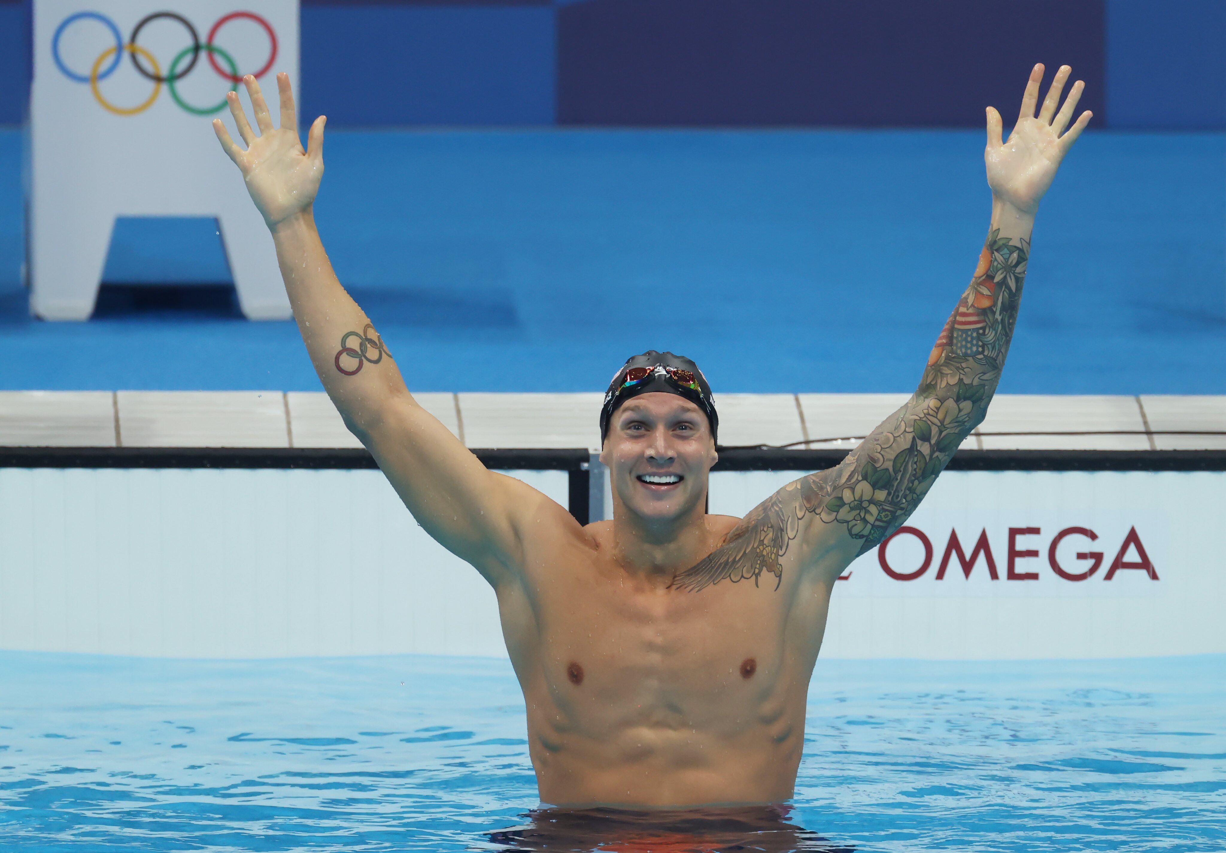 Caeleb Dressel ganó la MEDALLA DE ORO en los 100m libres de natación. Y lo logró con récord olímpico incluido (47.02 segundos).