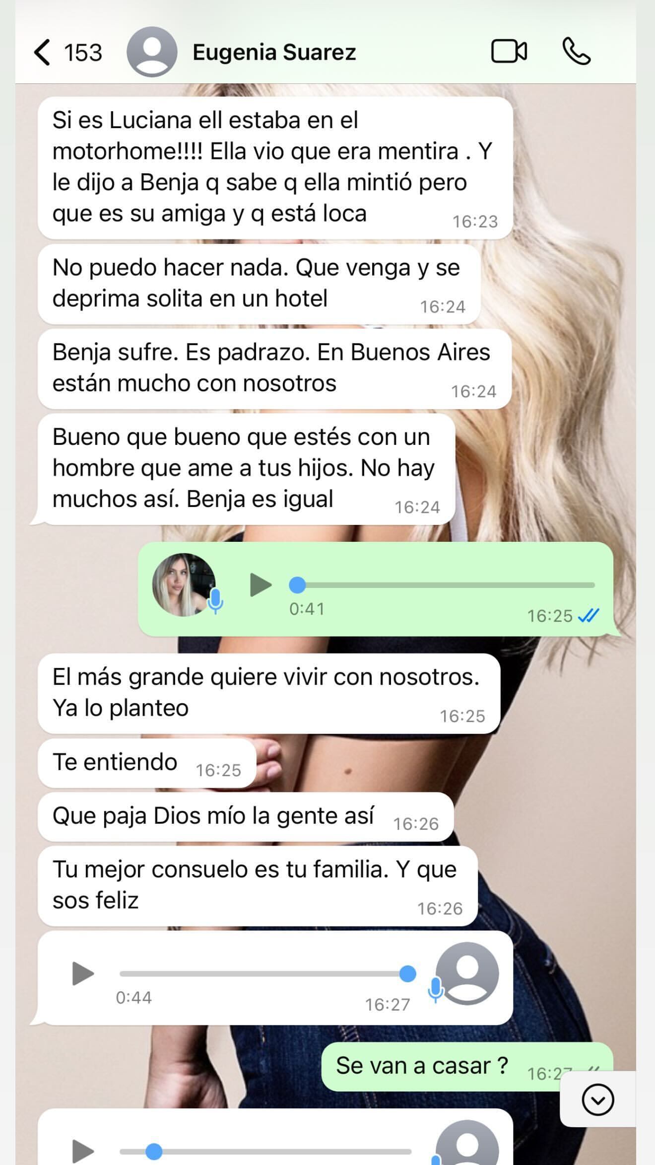 Wanda Nara filtró terribles chats íntimos con la China Suárez que involucran a Pampita.