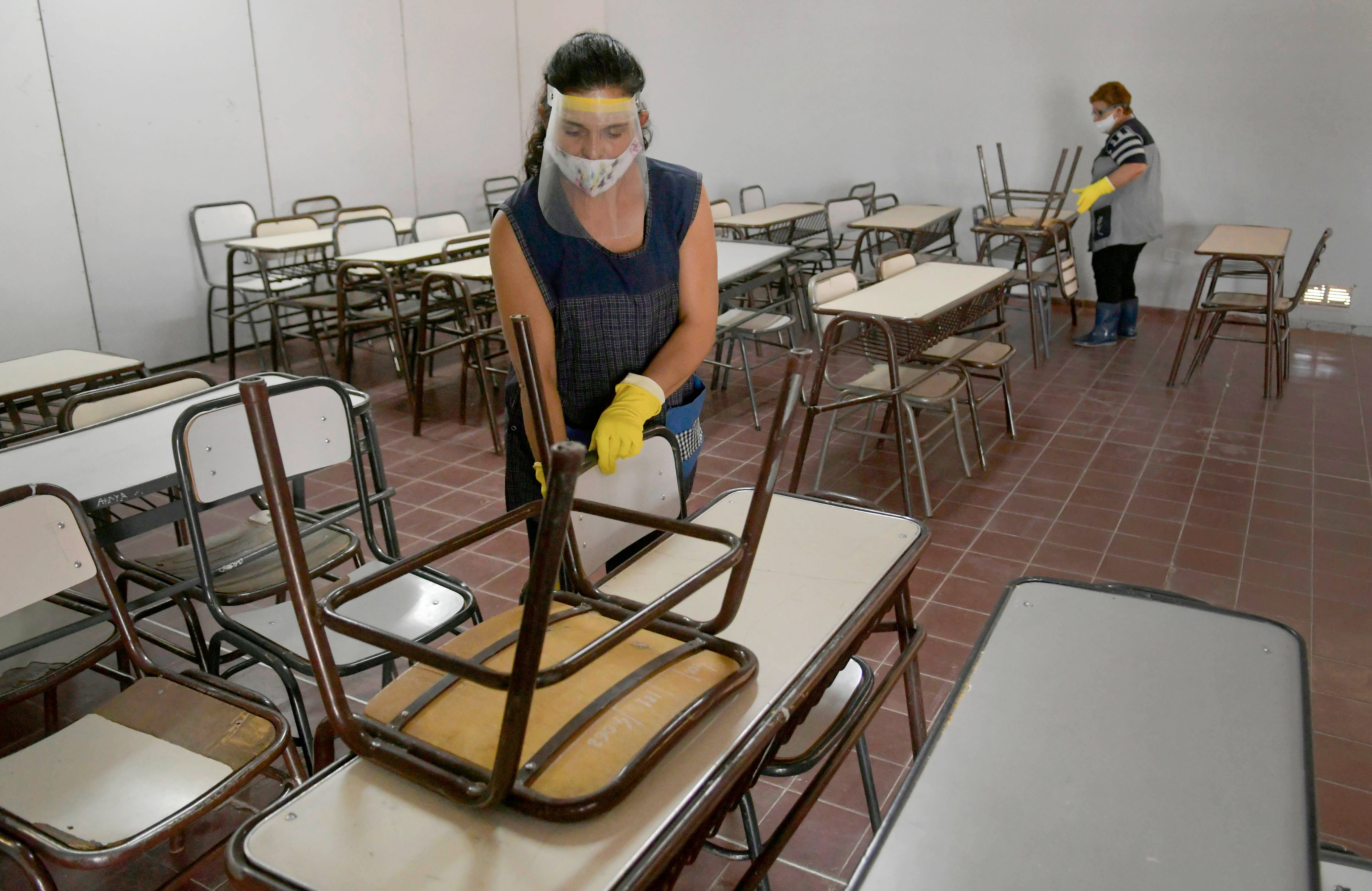 Inicio de las clases presenciales. Foto: Orlando Pelichotti /Los Andes