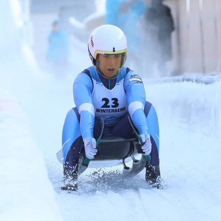 Verónica Ravenna es la única porteña de la delegación. Participará en la prueba de luge.