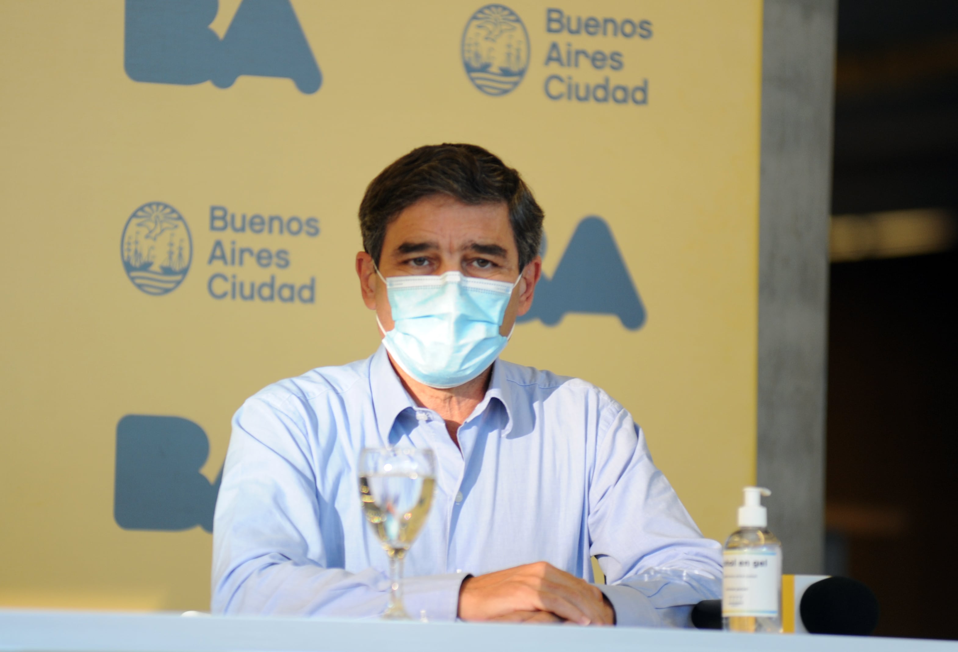 Fernan quiros
Conferencia de prensa del gobierno de la ciudad. Foto Federico Lopez Claro