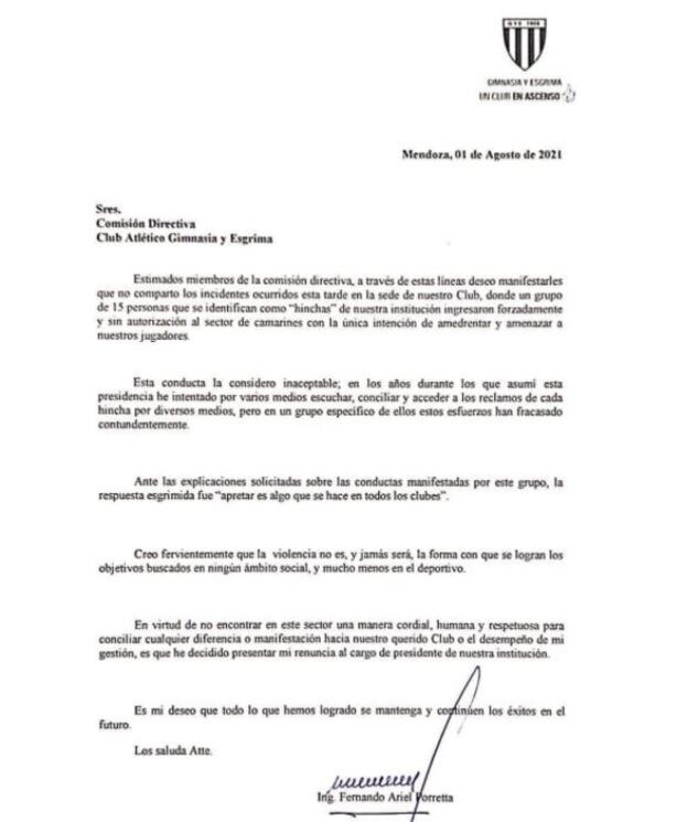 Comunicado oficial