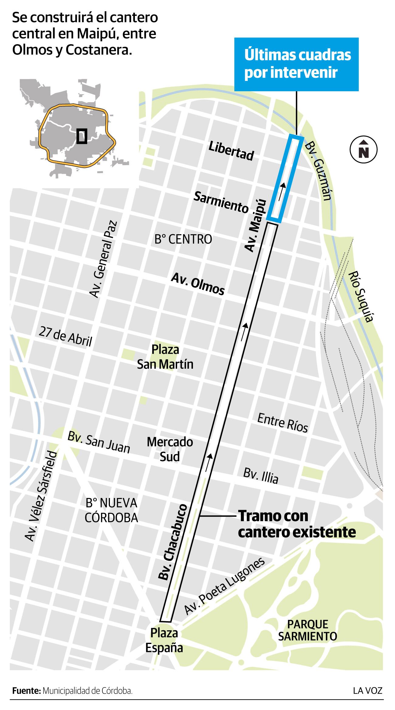 Infografía: ensanche de últimas cuadras de Maipú