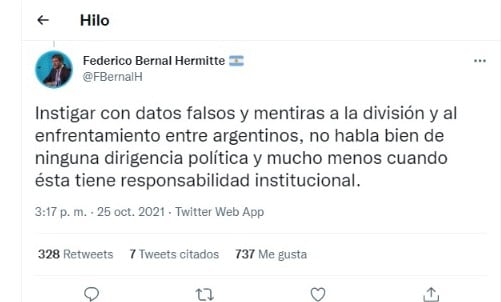 Tweet y gritos: los del interventor del Enargas contra el gobernador, Juan Schiaretti.