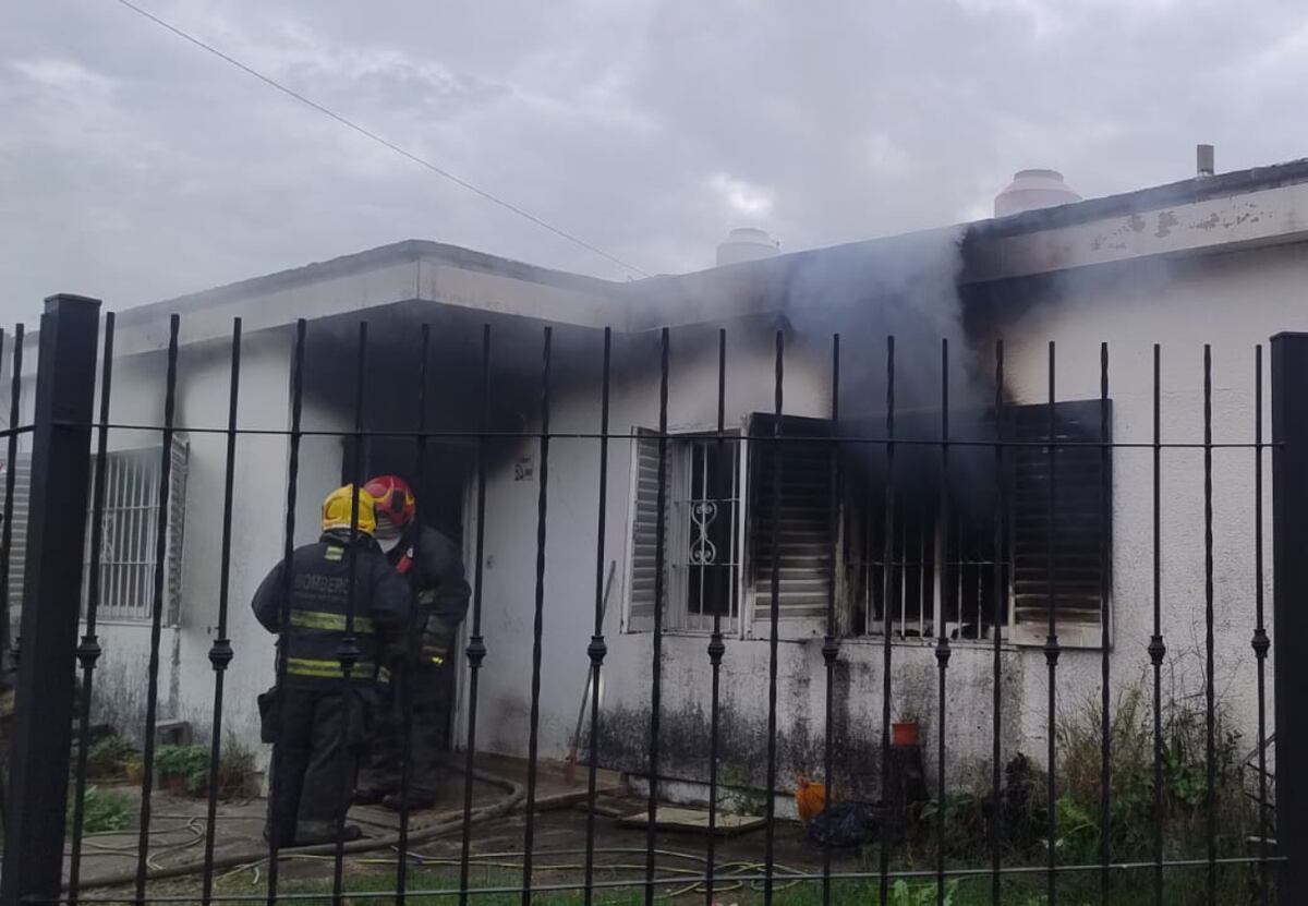 Un bebé de 2 meses fue internado tras el incendio de una casa en Córdoba