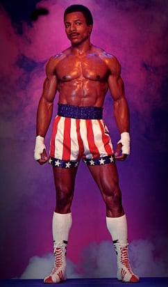 Carl Weathers como Apollo Creed.