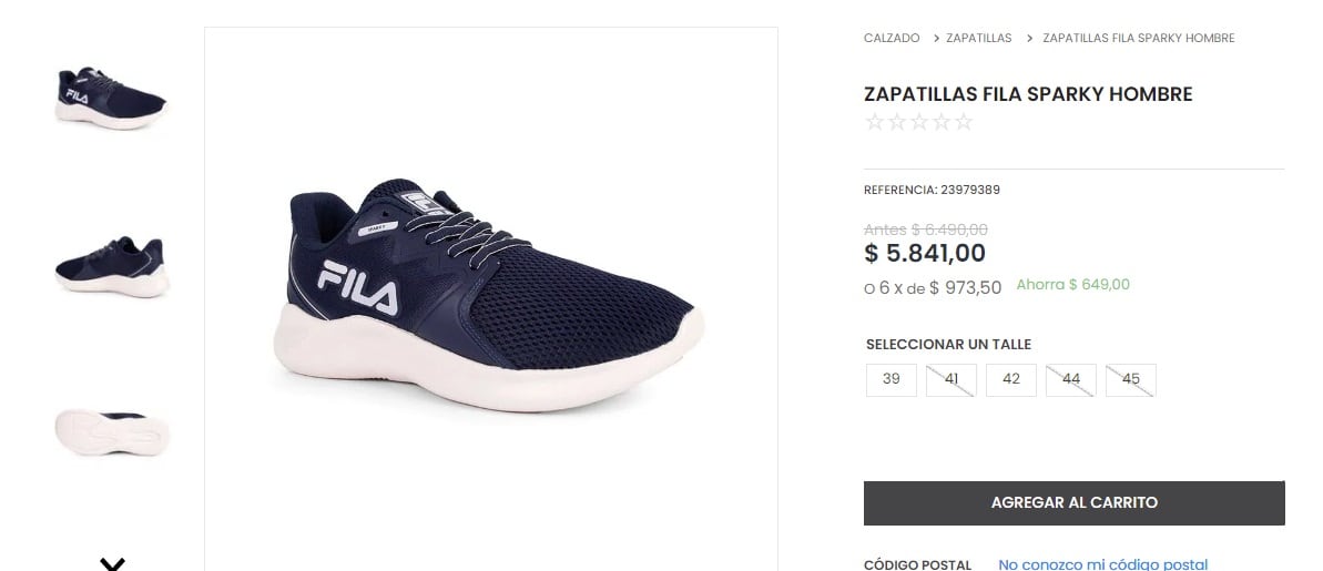 Zapatillas en el Hot Sale.