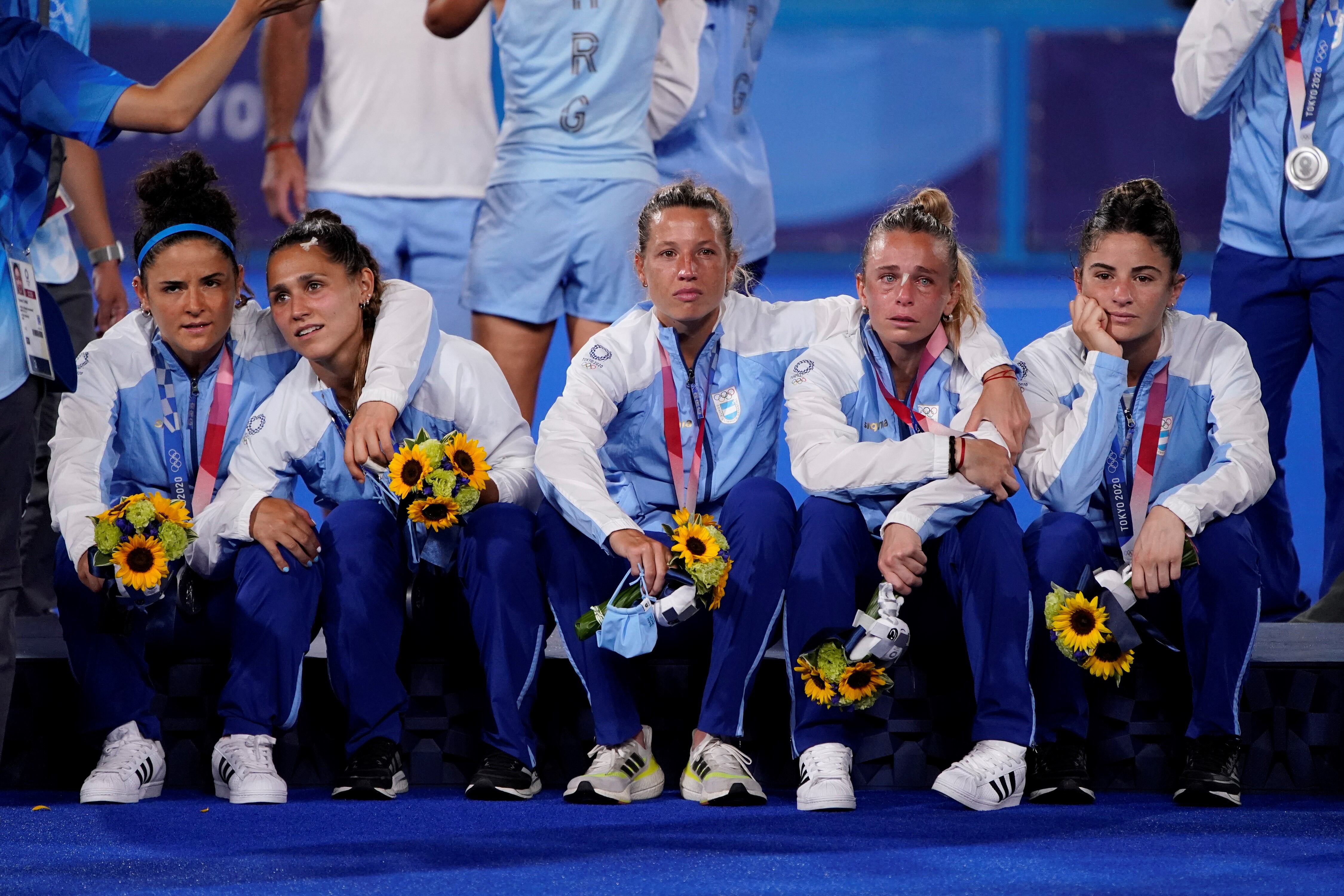 La emotiva entrega de medallas de Las Leonas.