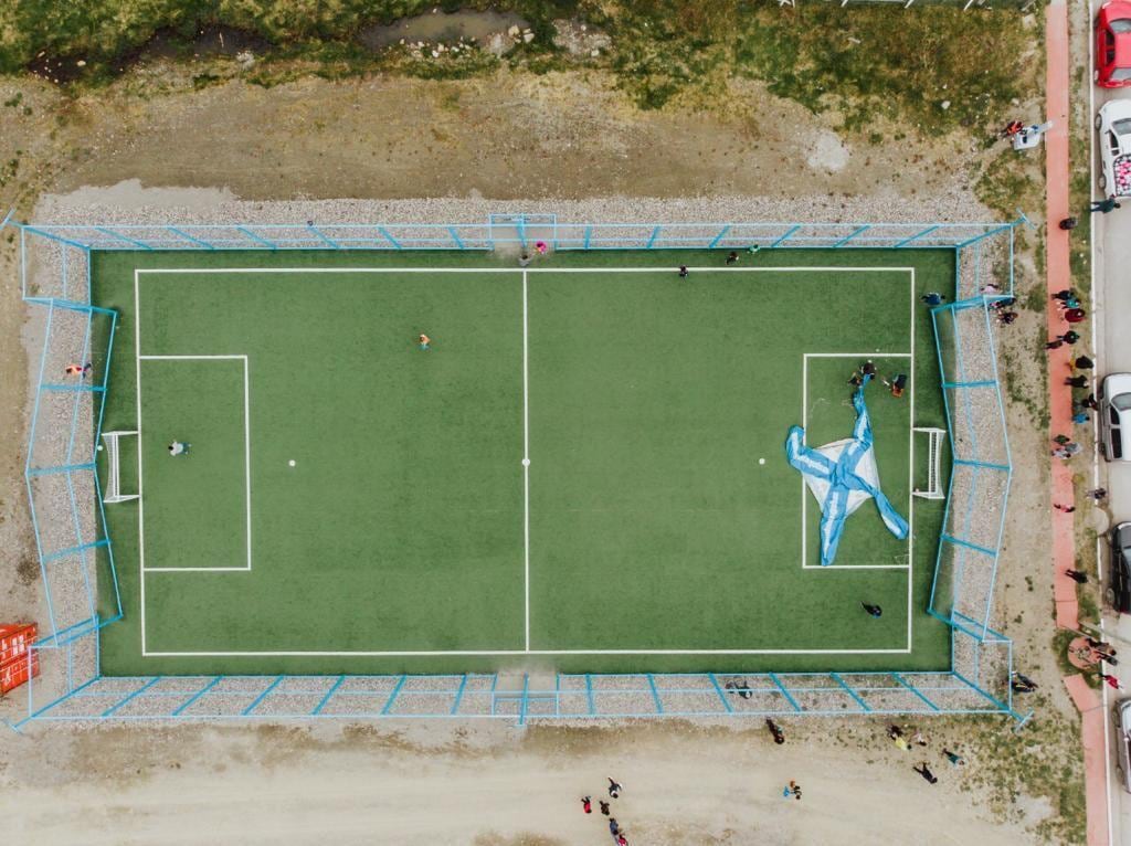 El Intendente Walter Vuoto participó de la inauguración del playón deportivo