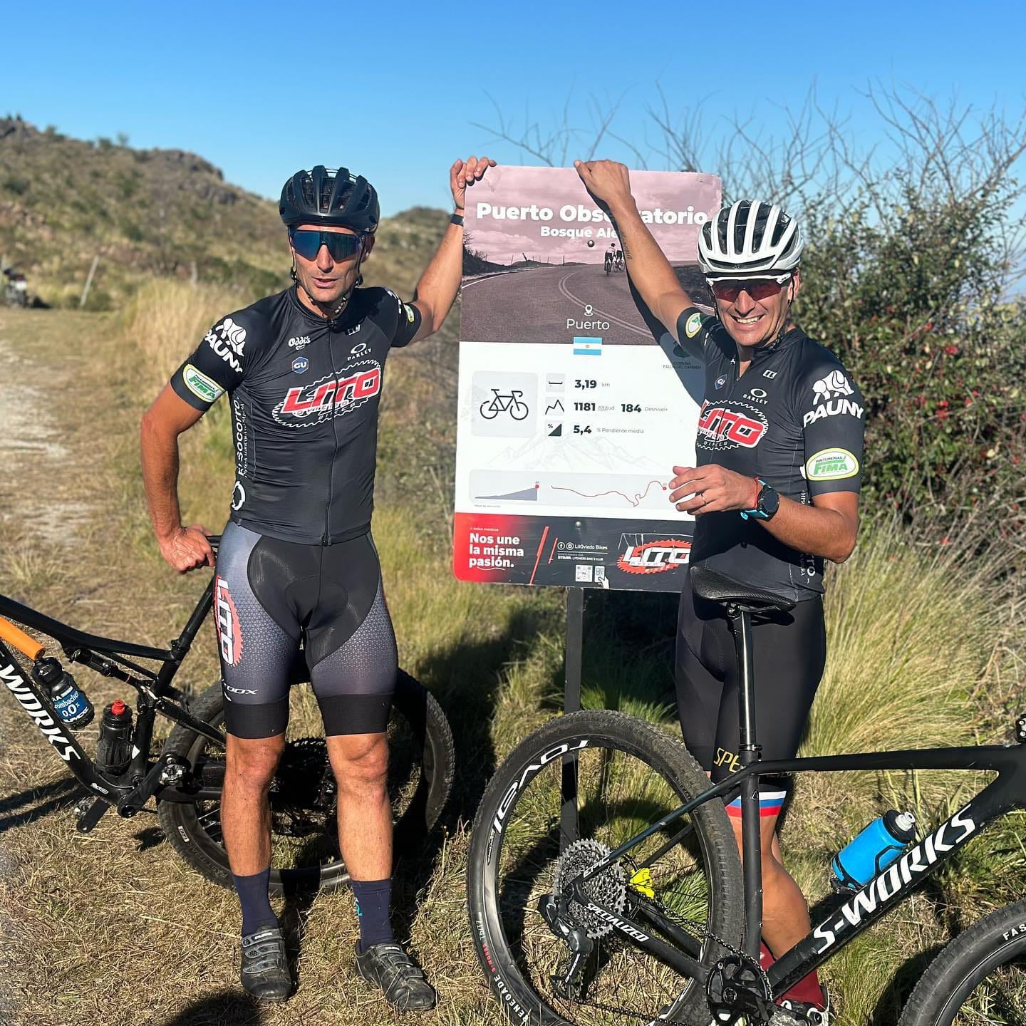 Lionel Scaloni de visita en Córdoba, para darle vida a su otra gran pasión: el ciclismo. (Gentileza).