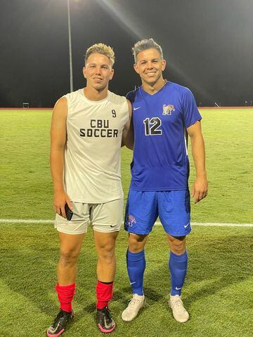 Maxi y Lucas comparten la pasión por el fútbol.