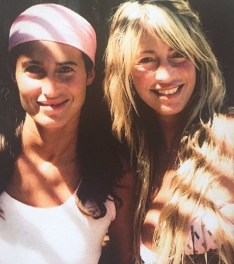 Cris Morena junto a Romina Yan