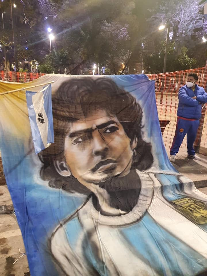 Los tucumanos celebraron el campeonato obtenido por la Selección Argentina.