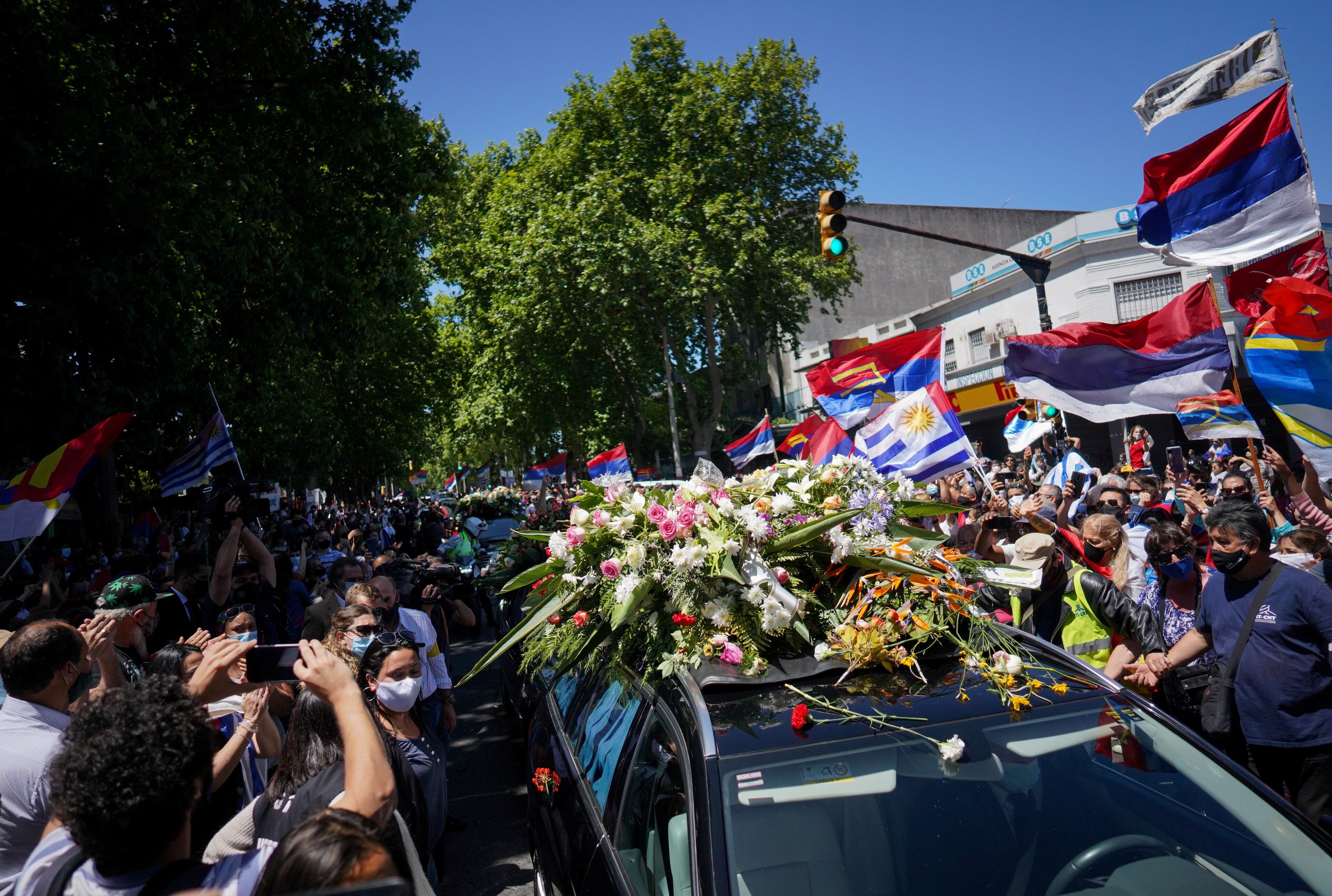 Una multitud despide a Tabaré Vázquez en Montevideo, Uruguay