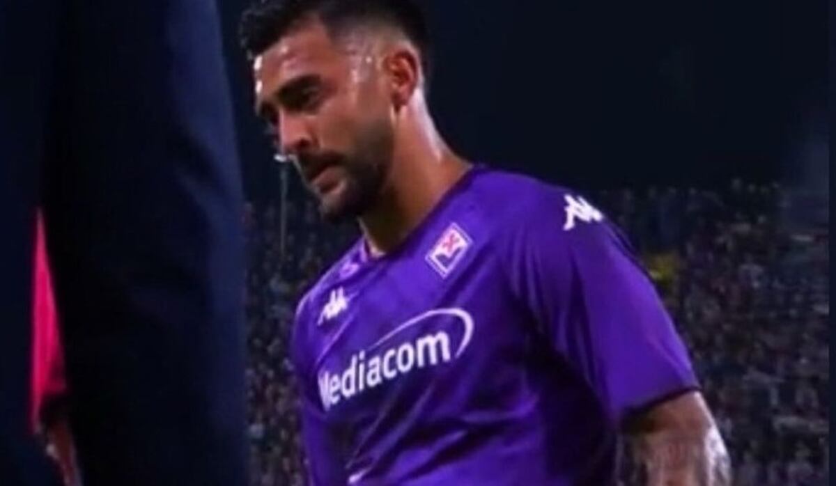 Alerta Scaloni: Nicolás González pidió el cambio y salió llorando en Fiorentina-Inter