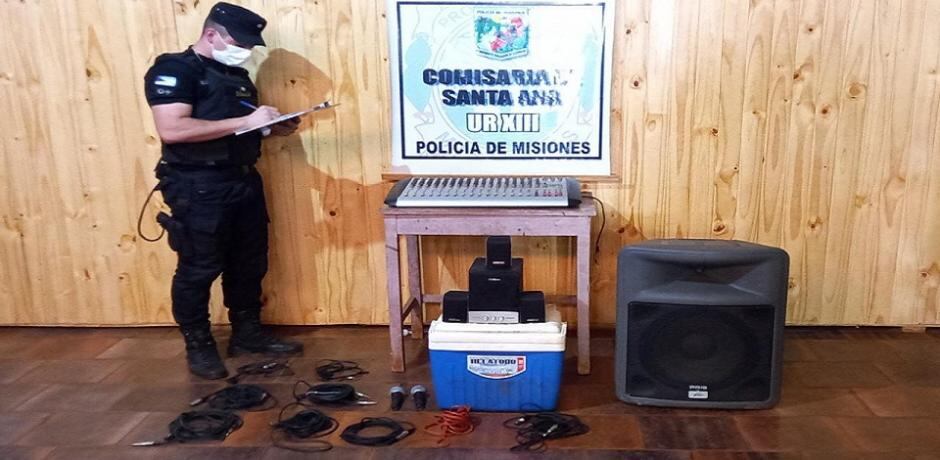 Efectivos policiales recuperan objetos sustraídos en Santa Ana,.