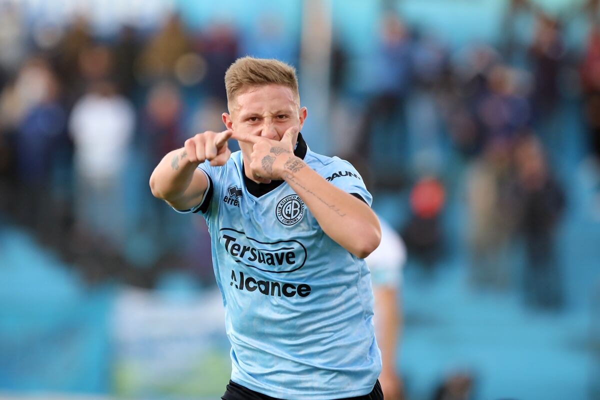Video: saque lateral, centro y gol de Barinaga para Belgrano