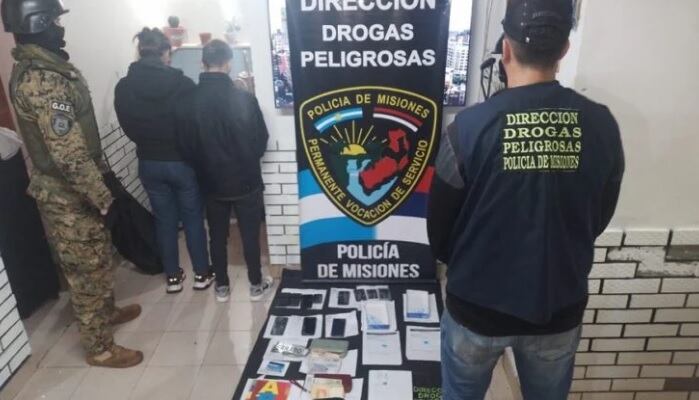 Posadas: detienen a un pareja de narcos por venta de drogas.