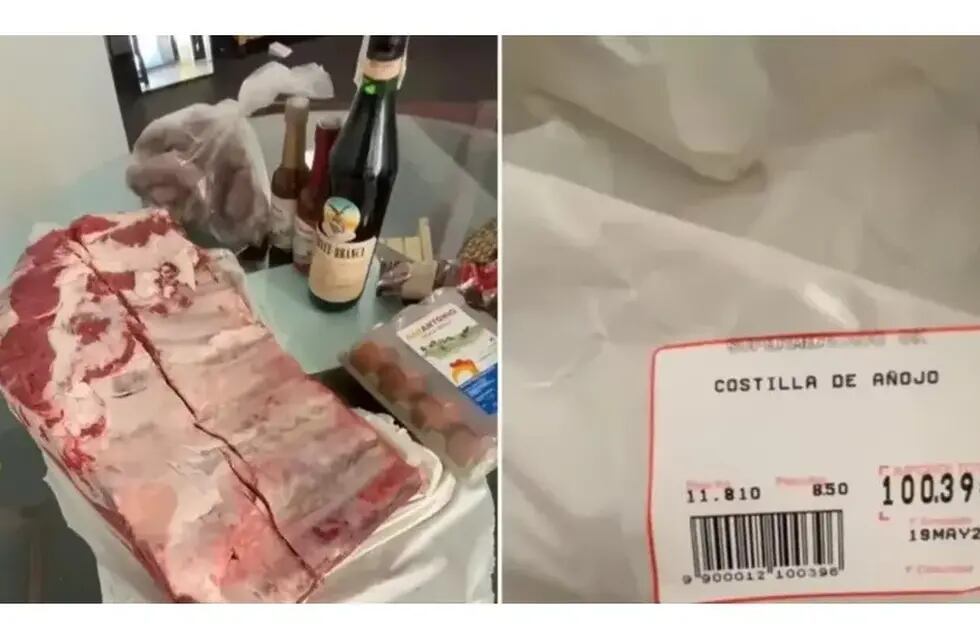 El debate en TikTok sobre el precio de un costillar en España y un fernet que mostró un argentino radicado en Madrid.