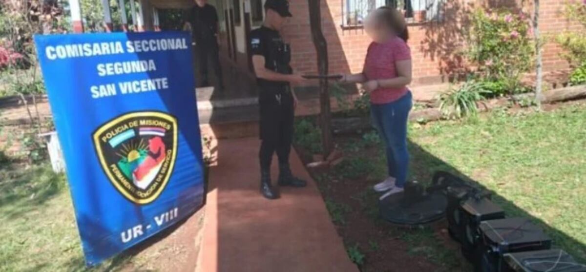 Recuperaron objetos robados de una escuela en San Vicente