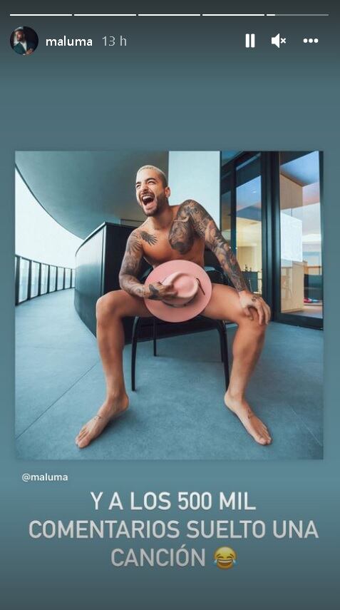 Maluma seduce en Instagram para conseguir más seguidores.